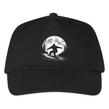 Bigfoot Surfen - Kinder Basecap - Schwarz - Vorne