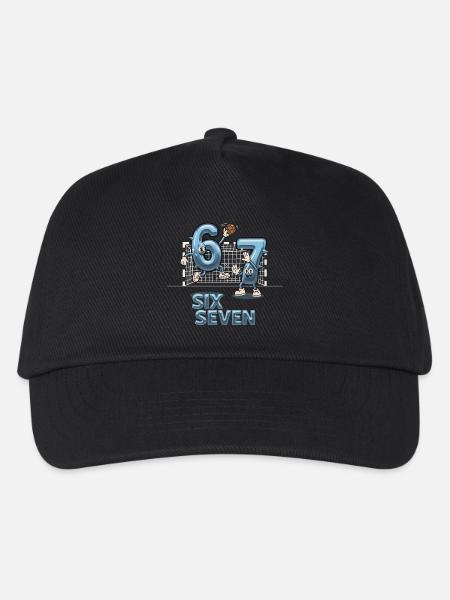 67 Six Seven Y3K Handball Geschenk - Kinder Basecap - Schwarz