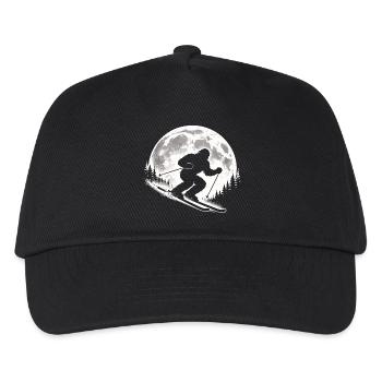 Bigfoot Skifahren - Kinder Basecap - Schwarz - Vorne