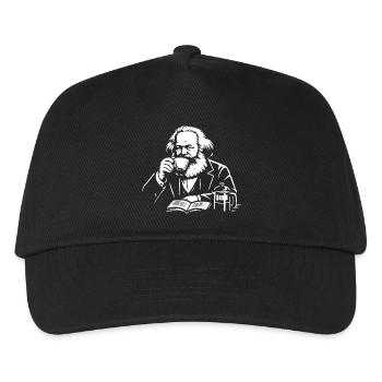 Karl Marx Coffee Moment - Kids’ Baseball Cap - black - Front