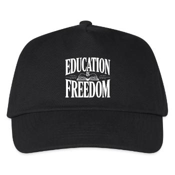 Education is Freedom - Kids’ Baseball Cap - black - Front