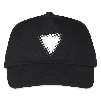 Halftone Triangle Burst - Kids’ Baseball Cap - black - Front