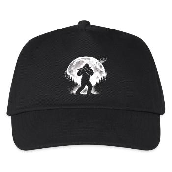 Bigfoot Flötenspieler - Kinder Basecap - Schwarz - Vorne