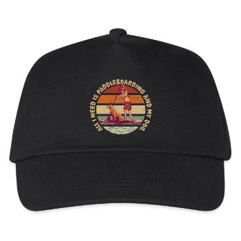 Paddle Up Paddle Paddle et mon chien - Casquette de baseball Enfant - noir - Devant