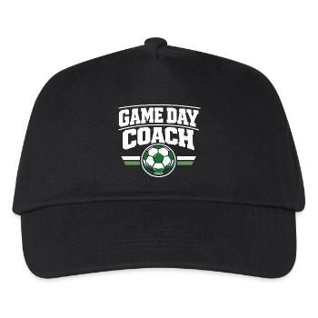 Fußballtraining Jugend-sport-trainer - Kinder Basecap - Schwarz - Vorne