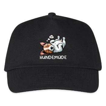 Hundemüde Jack Russel terrier Jack russel besitzer - Kinder Basecap - Schwarz - Vorne
