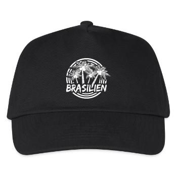 Ferien Brasilien - Kinder Basecap - Schwarz - Vorne