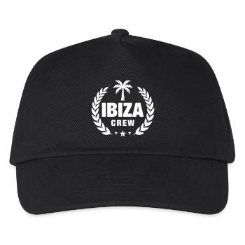 Ibiza Crew - Kinder Basecap - Schwarz - Vorne