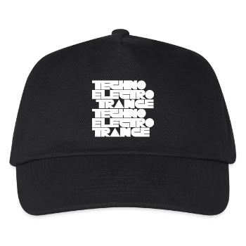 Musique techno électro trance - Casquette de baseball Enfant - noir - Devant