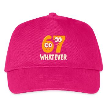 Six Seven Whatever Italian Brainrot Humor Meme - Kids’ Baseball Cap - fuchsia - Front
