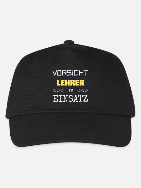 Lehrer - Kinder Basecap - Schwarz