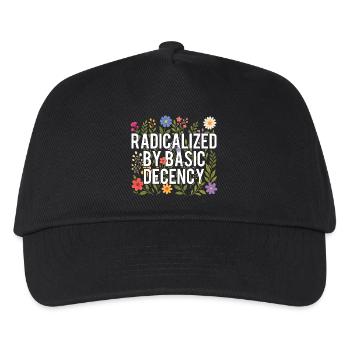 Radicalized Basic Decency Human Rights Kindness - Kids’ Baseball Cap - black - Front