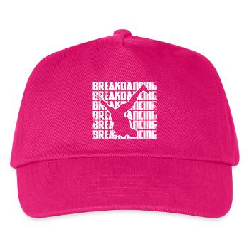 Lustiger Breakdancer - Kinder Basecap - Fuchsia - Vorne