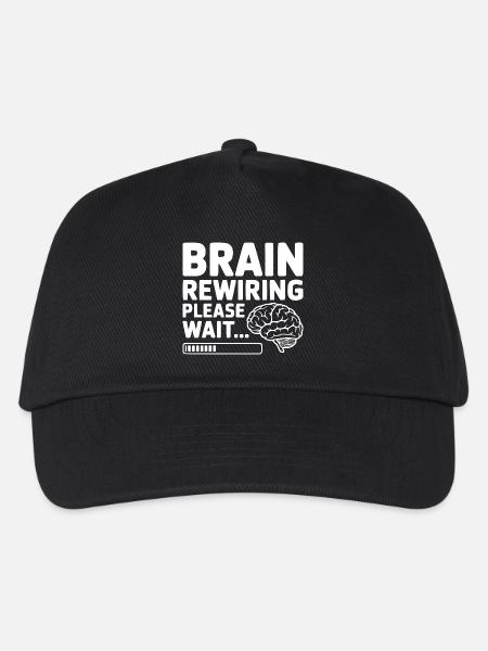 Reprogrammation du cerveau, veuillez patienter... - Casquette de baseball Enfant - noir