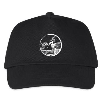 Paysage avec un arbre au bord de la falaise - Casquette de baseball Enfant - noir - Devant