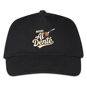 Al Dente Mood | Pasta Saying - Kids’ Baseball Cap - black - Front