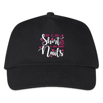 Nail Designer Nail Designer Cosmetics Nail Salon - Kids’ Baseball Cap - black - Front