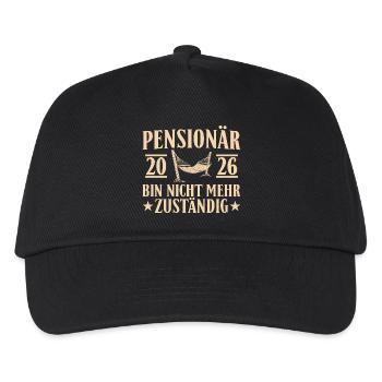 Pensioner 2026 - No longer responsible Retirement - Kids’ Baseball Cap - black - Front