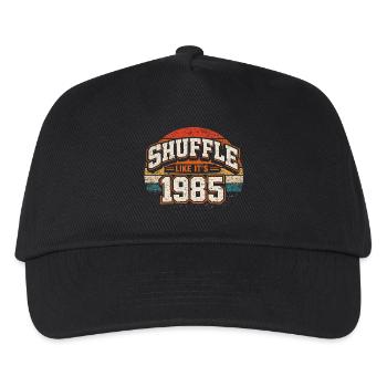 Shuffle Like It's 1985 Vintage Anniversary Gift - Kids’ Baseball Cap - black - Front