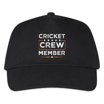 Cricket Crew - Kinder Basecap - Schwarz - Vorne