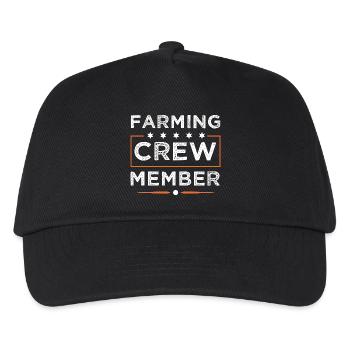 Farming Crew - Kinder Basecap - Schwarz - Vorne