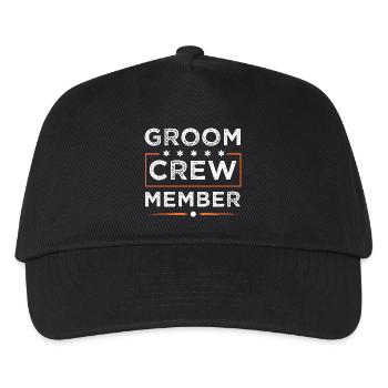 Groom Crew - Kinder Basecap - Schwarz - Vorne