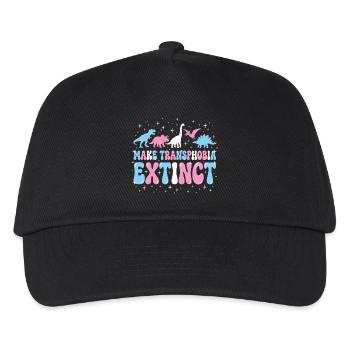 LGBTQ Pride Month - Make Transphobia Extinct - Kids’ Baseball Cap - black - Front