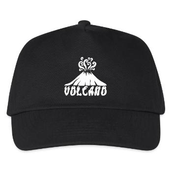 Weißer Vulkan - Kinder Basecap - Schwarz - Vorne