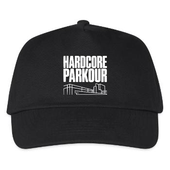 Hardcore Parkour - Casquette de baseball Enfant - noir - Devant