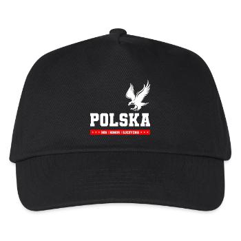 POLSKA TYPOGRAPHIC - Kids’ Baseball Cap - black - Front