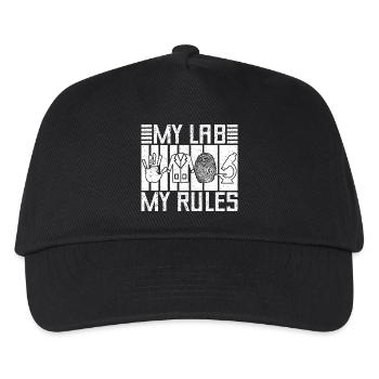 Forensic Analyst My Lab My Rules Squad Crime Lab - Kinder Basecap - Schwarz - Vorne