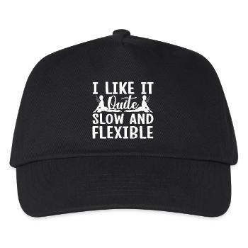 Pilates Enthusiasts Like It Slow & Flexible - Kinder Basecap - Schwarz - Vorne