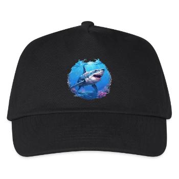 Great White Shark Great White Shark - Kids’ Baseball Cap - black - Front