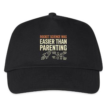 Space Dad Galaxy Dad Best Dad In The Galaxy - Kinder Basecap - Schwarz - Vorne