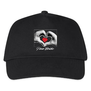 Heart in Hands Clamping Blocks - Kids’ Baseball Cap - black - Front