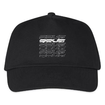 Rave-Musik-Typografie-Design - Kinder Basecap - Schwarz - Vorne