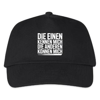 Lustiges Statement Selbstbewusstsein - Kinder Basecap - Schwarz - Vorne