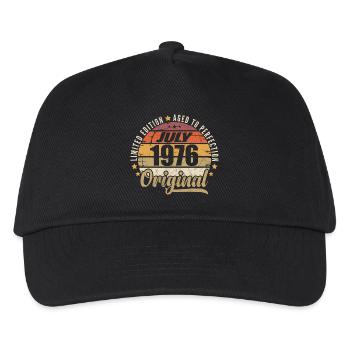 Mythischer Geburtstag 1976 Vintage-Geschenk 1976 - Kinder Basecap - Schwarz - Vorne