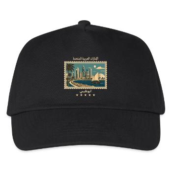 Abu Dhabi Vintage Reisemarke - Kinder Basecap - Schwarz - Vorne