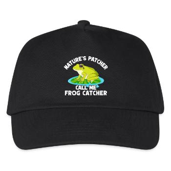 Frog Catcher Patcher Frog - Kinder Basecap - Schwarz - Vorne
