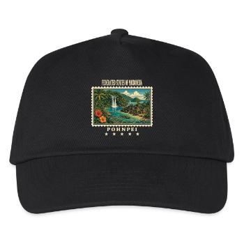 Micronesia Pohnpei Vintage Travel Brand - Kids’ Baseball Cap - black - Front