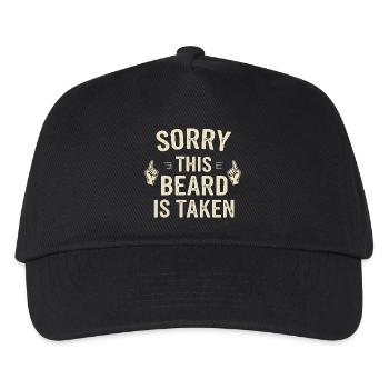 Beard Taken: Bart ist vergeben - Kinder Basecap - Schwarz - Vorne