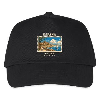 Spanien Palma de Mallorca Vintage Reisemarke - Kinder Basecap - Schwarz - Vorne