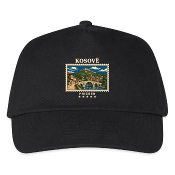 Kosovo Prizren Vintage Reisemarke - Kinder Basecap - Schwarz - Vorne