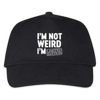 Ich bin nicht komisch, ich bin Limited Edition, ich bin lustiges Design. - Kinder Basecap - Schwarz - Vorne