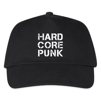 Hardcore Punk Distressed Typography - Kids’ Baseball Cap - black - Front