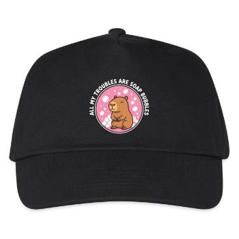 All My Troubles Are Soap Bubbles - Kids’ Baseball Cap - black - Front