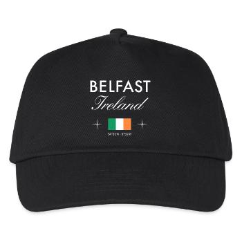 Belfast Northern Ireland Coordinates Travel Souvenir - Kids’ Baseball Cap - black - Front