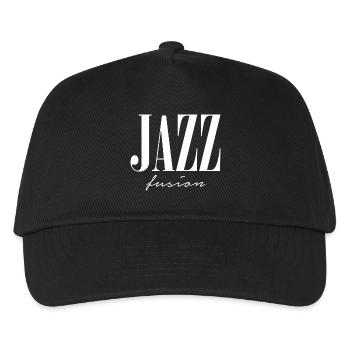 Jazz Fusion Typography Logo - Kids’ Baseball Cap - black - Front