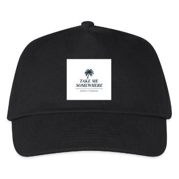 Take Me Somewhere – Logo - Kinder Basecap - Schwarz - Vorne